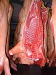 Abattoir split carcase details IR