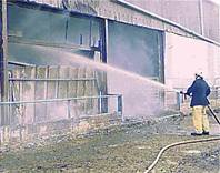 Fire on farm