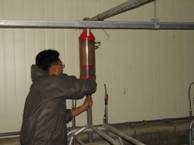 Feed checking farrow