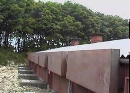 Air trees around building