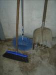 Sec brush and scrape dirty